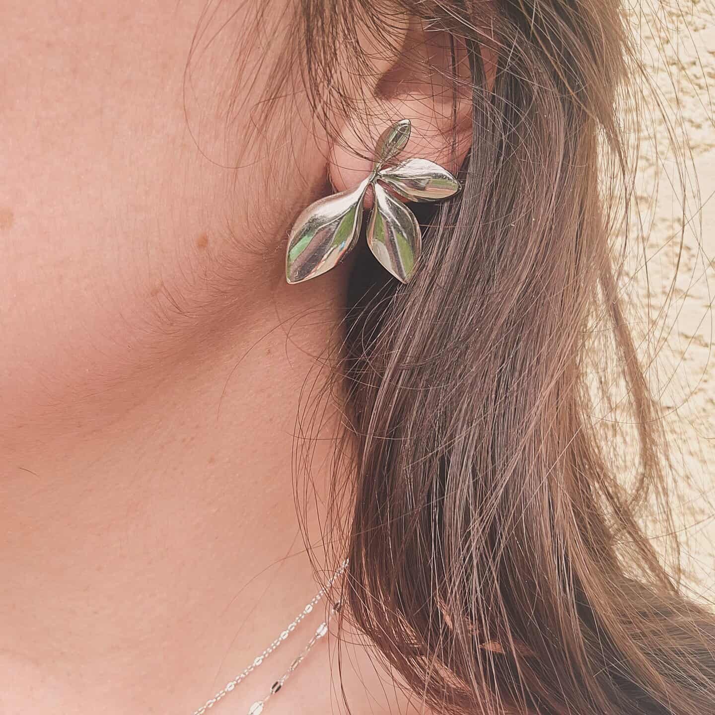 Boucles d'oreilles Elise (dispo en or)
