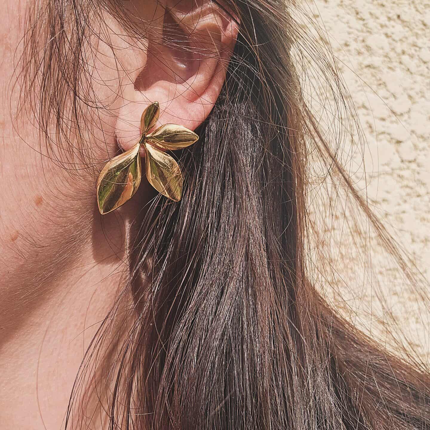 Boucles d'oreilles Elise (dispo en or)