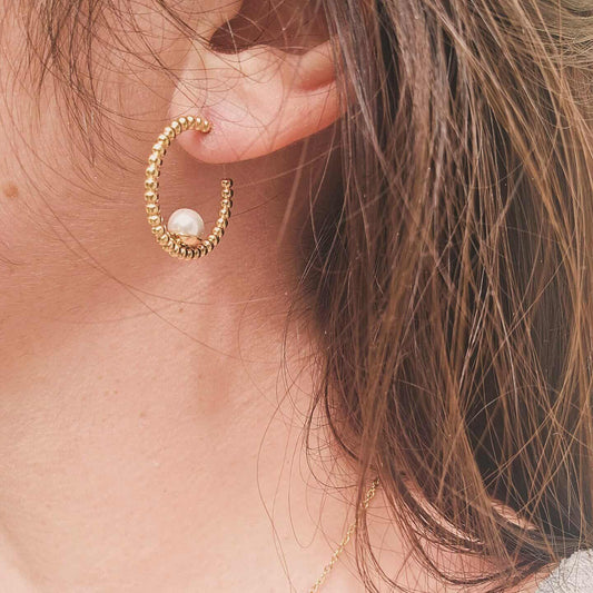 Boucles d'oreille Thais (dispo en Argent)